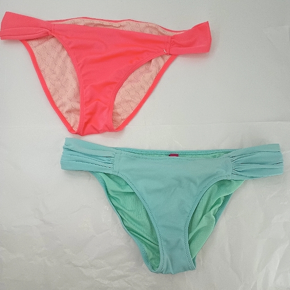 Victoria's Secret Other - 2 Small Victoria's Secret Pink & Blue Swimsuit Bottoms